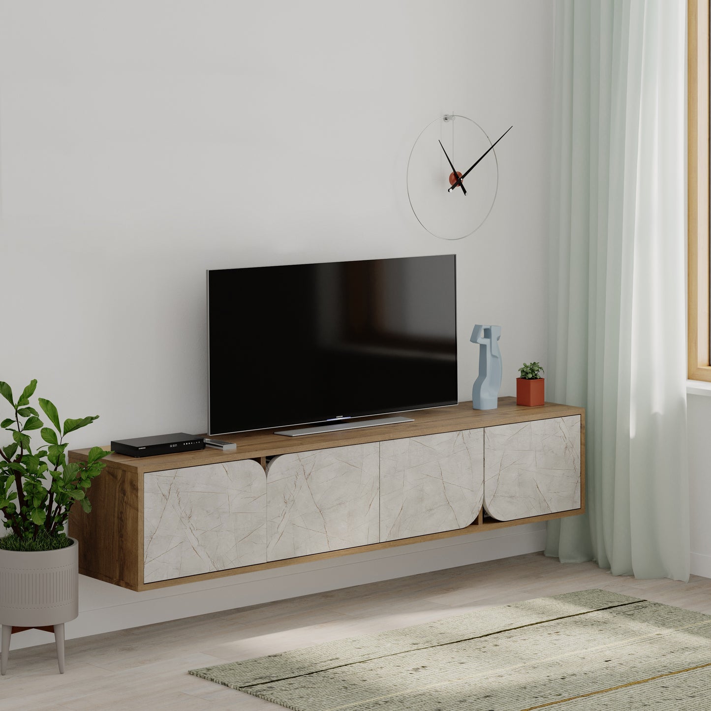 Mourah Spark Tv Stand Up To 70 Inches With Storage - 2 Years Warranty