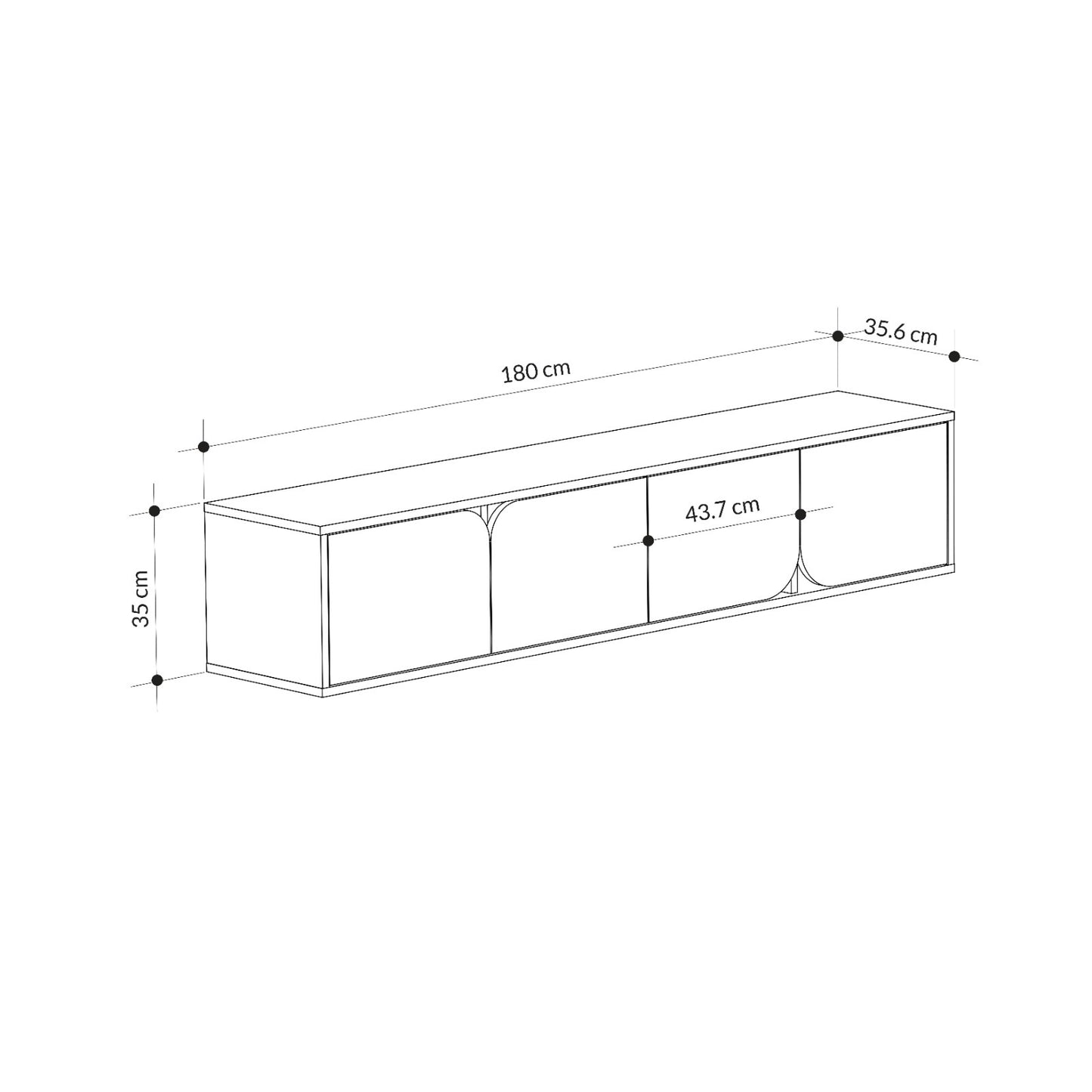 Mourah Spark Tv Stand Up To 70 Inches With Storage - 2 Years Warranty