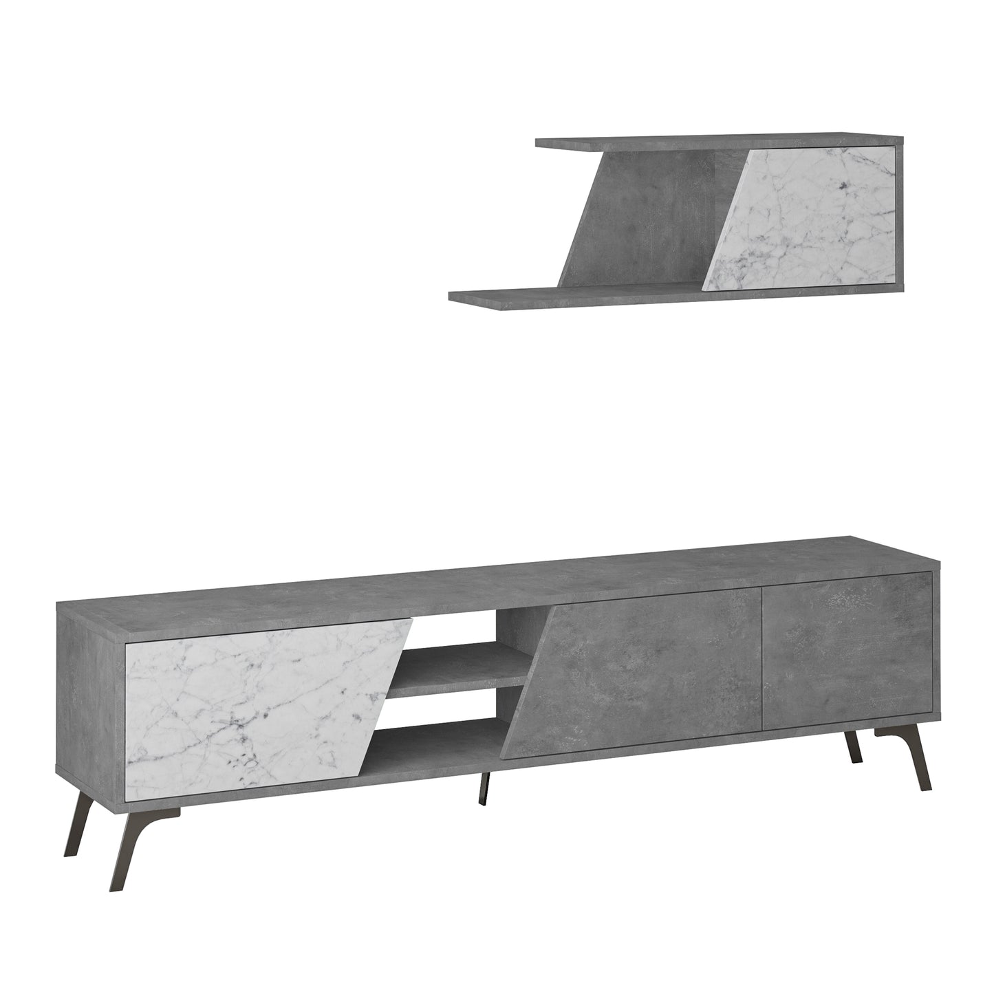 Mourah Fiona Tv Unit Up To 70 Inches With Storage - 2 Years Warranty