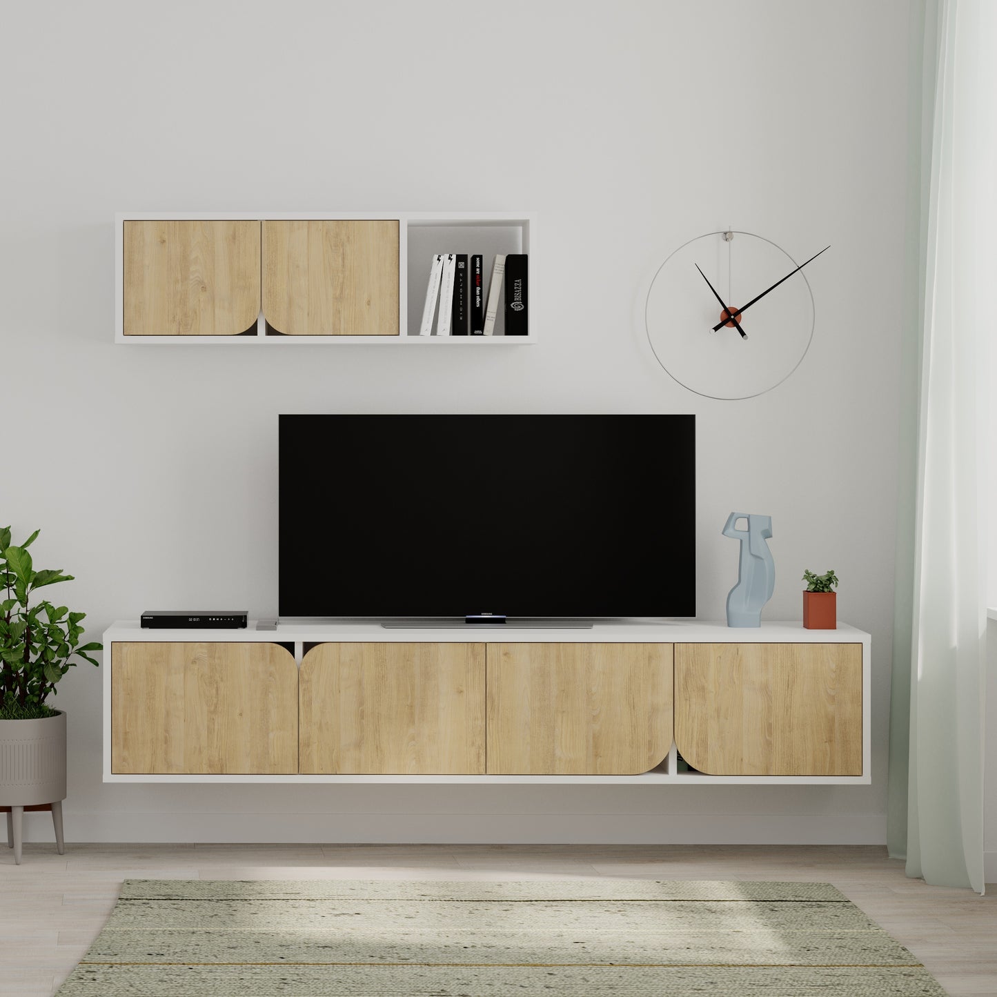 Mourah Spark Tv Unit Up To 70 Inches With Storage - 2 Years Warranty