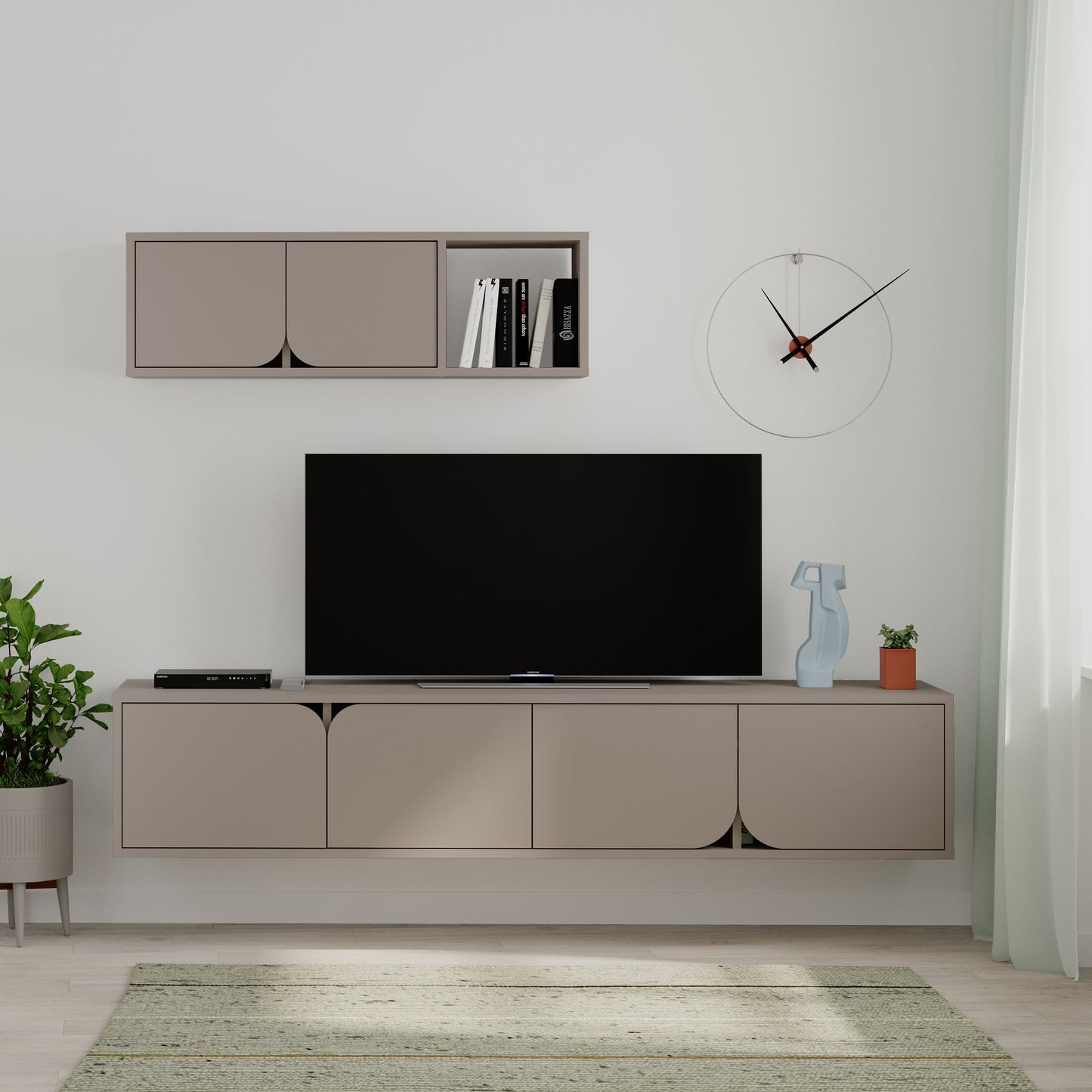 Mourah Spark Tv Unit Up To 70 Inches With Storage - 2 Years Warranty