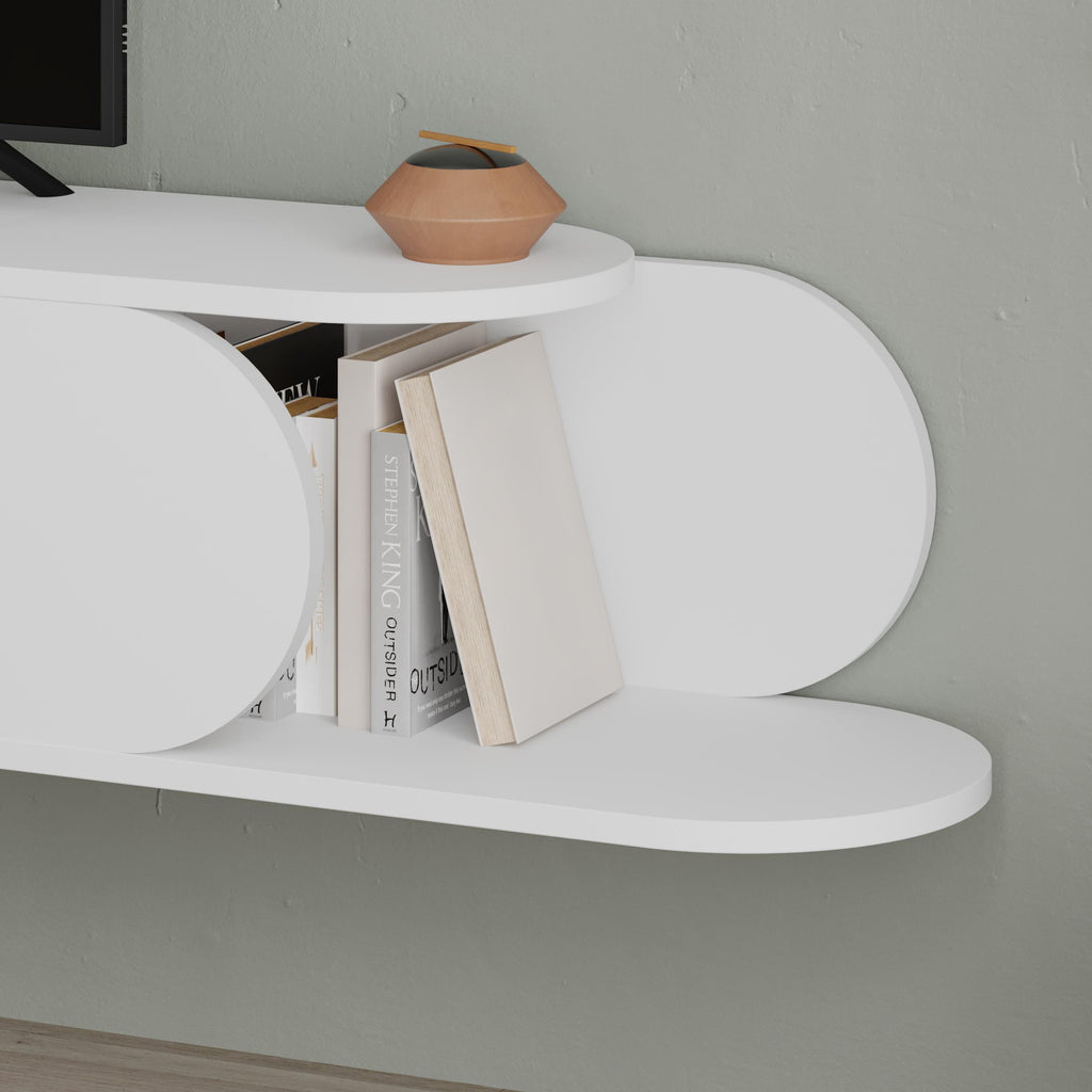 Mourah Tone Tv Stand Up To 65 Inches With Storage - 2 Years Warranty