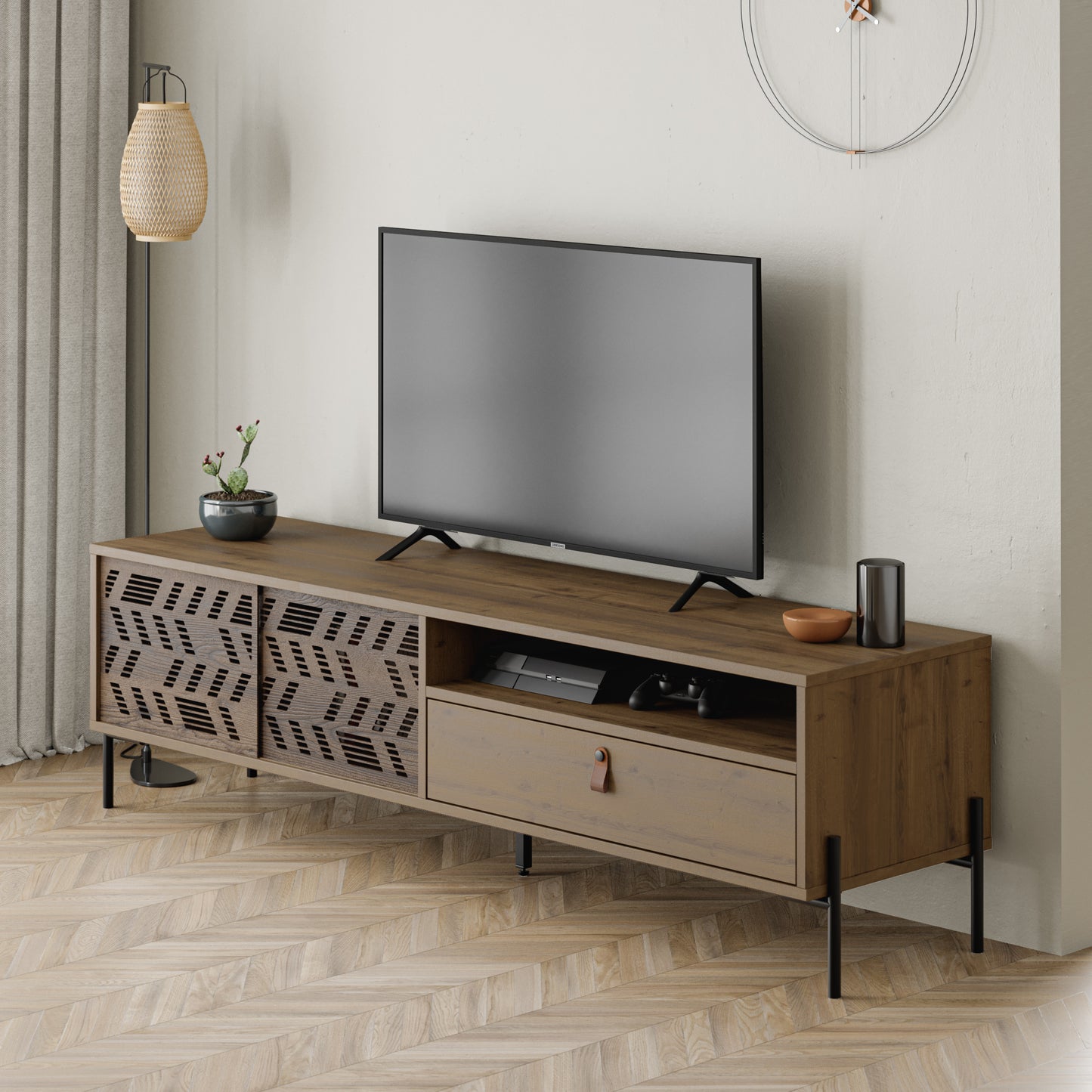 Mourah Dionysos Tv Stand Up To 70 Inches With Storage - 2 Years Warranty