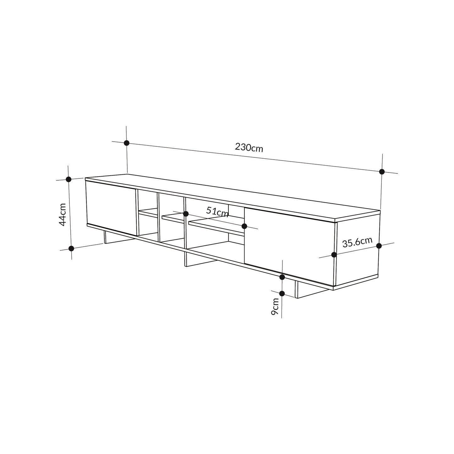 Stockton Modern TV Stand Up To 85 Inch