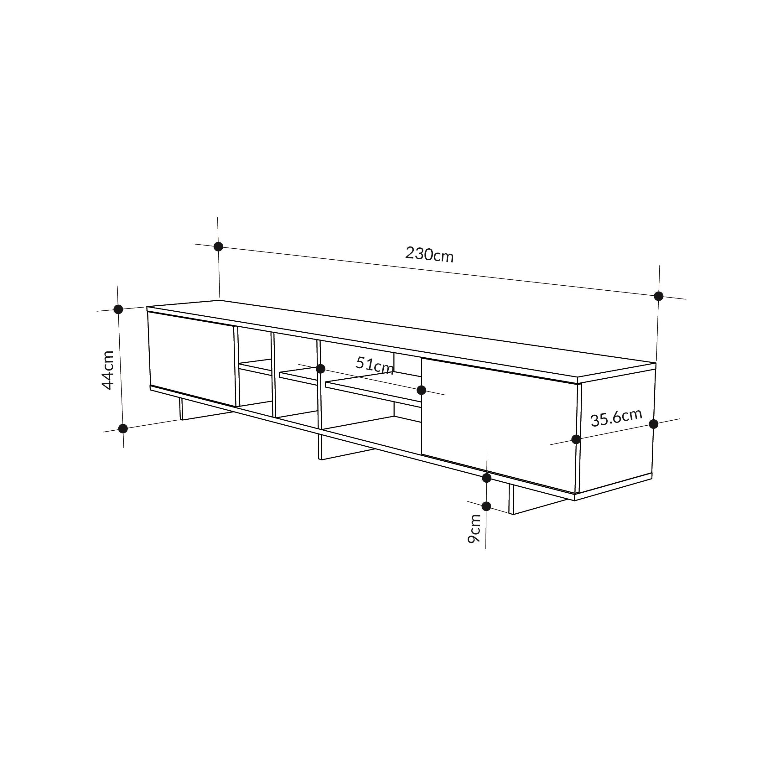 Stockton Modern TV Stand Up To 85 Inch