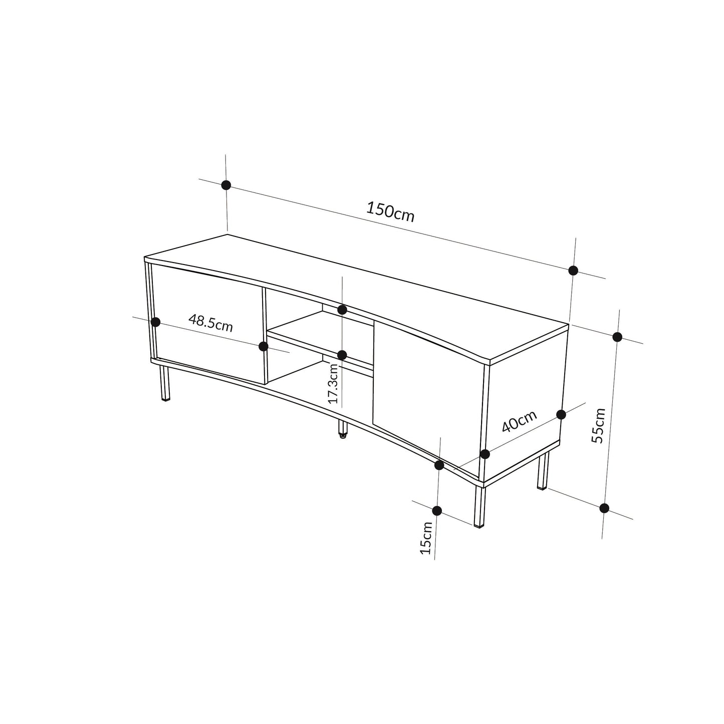 Frem TV Unit Up to 65 Inches
