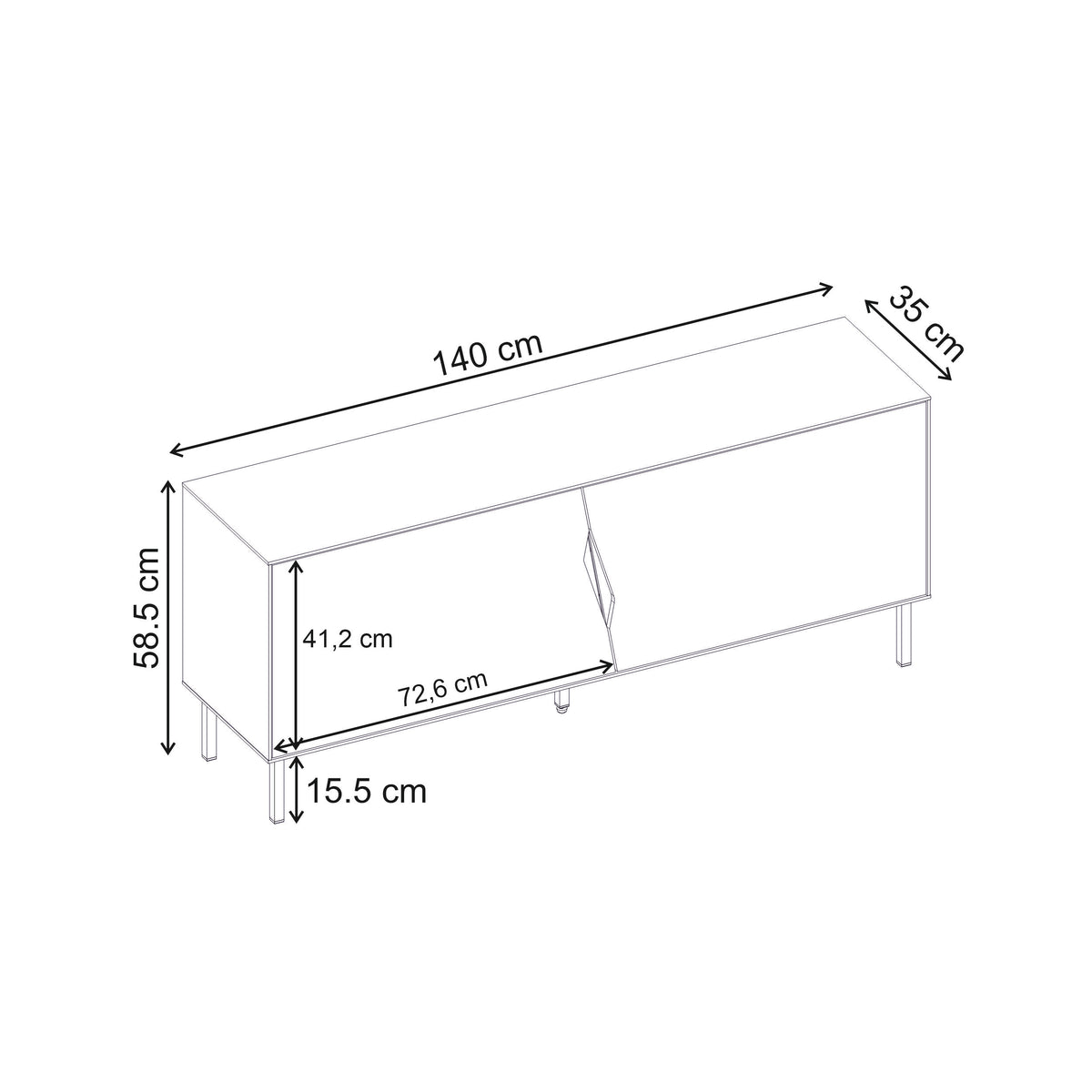 Diamond TV Stand