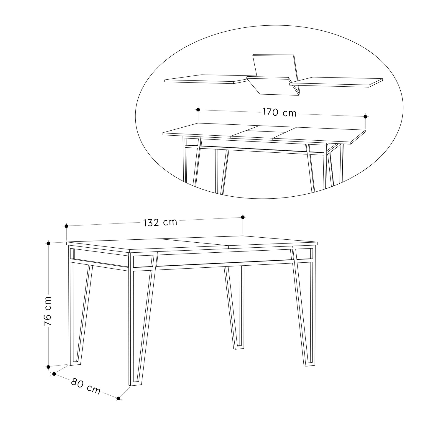 Mourah Pal Dining Table - 2 Years Warranty