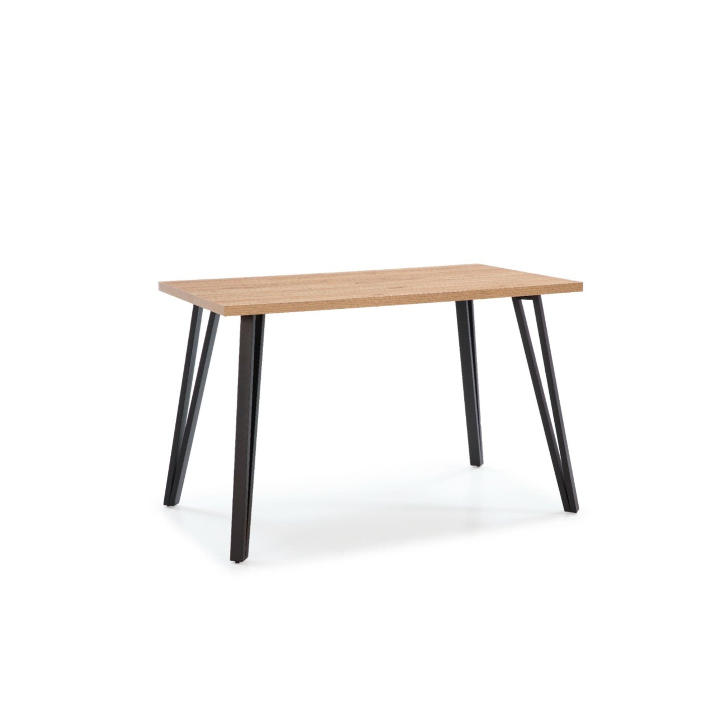 Xana Modern Dining Table with Metal Legs, 6- Seater