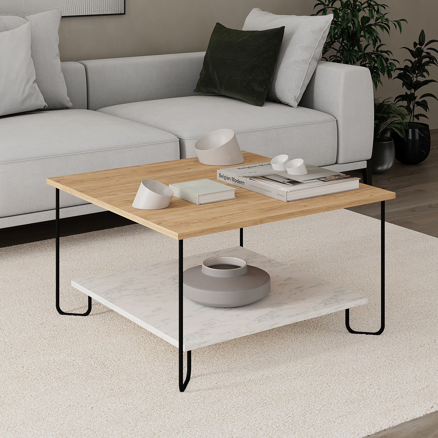 Mourah Marbo Coffee Table - 2 Years Warranty