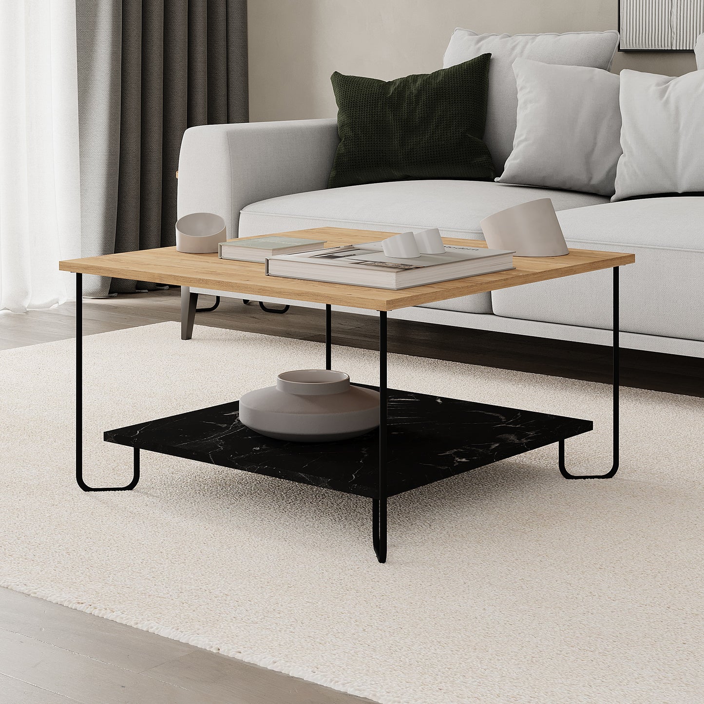 Mourah Marbo Coffee Table - 2 Years Warranty