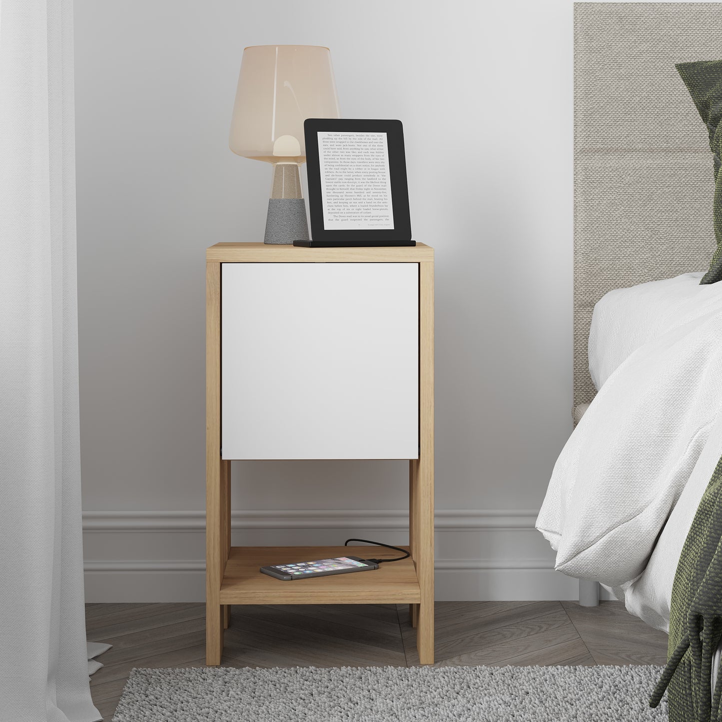 Mourah Ema Nightstand - 2 Years Warranty