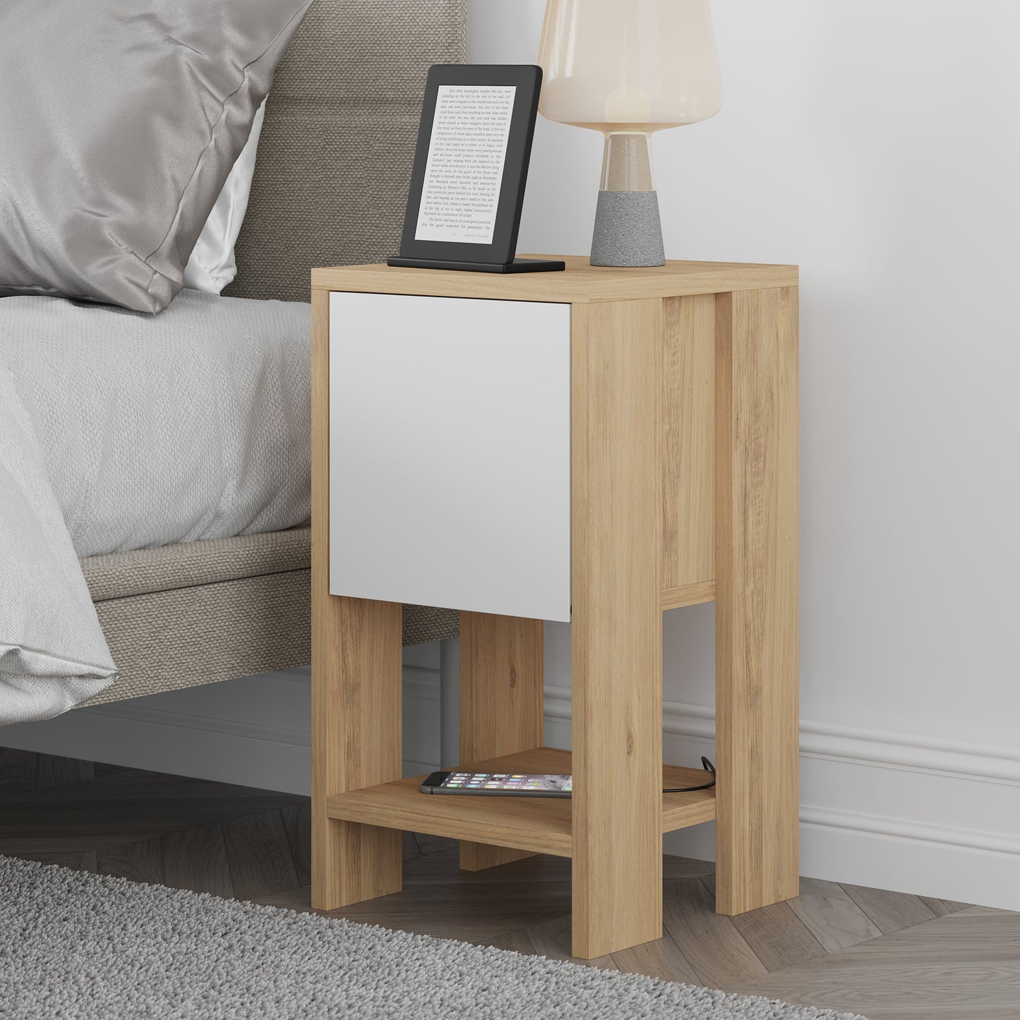 Mourah Ema Nightstand - 2 Years Warranty