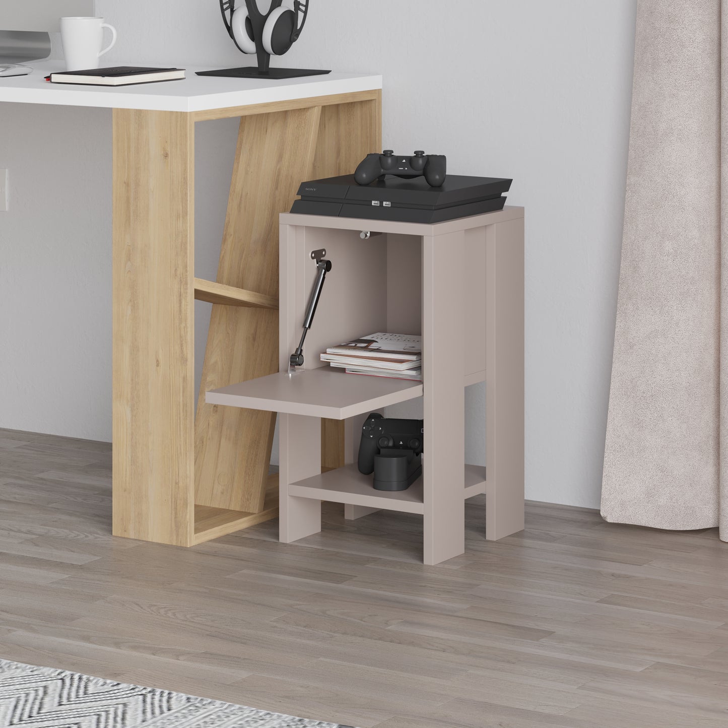 Mourah Ema Nightstand - 2 Years Warranty