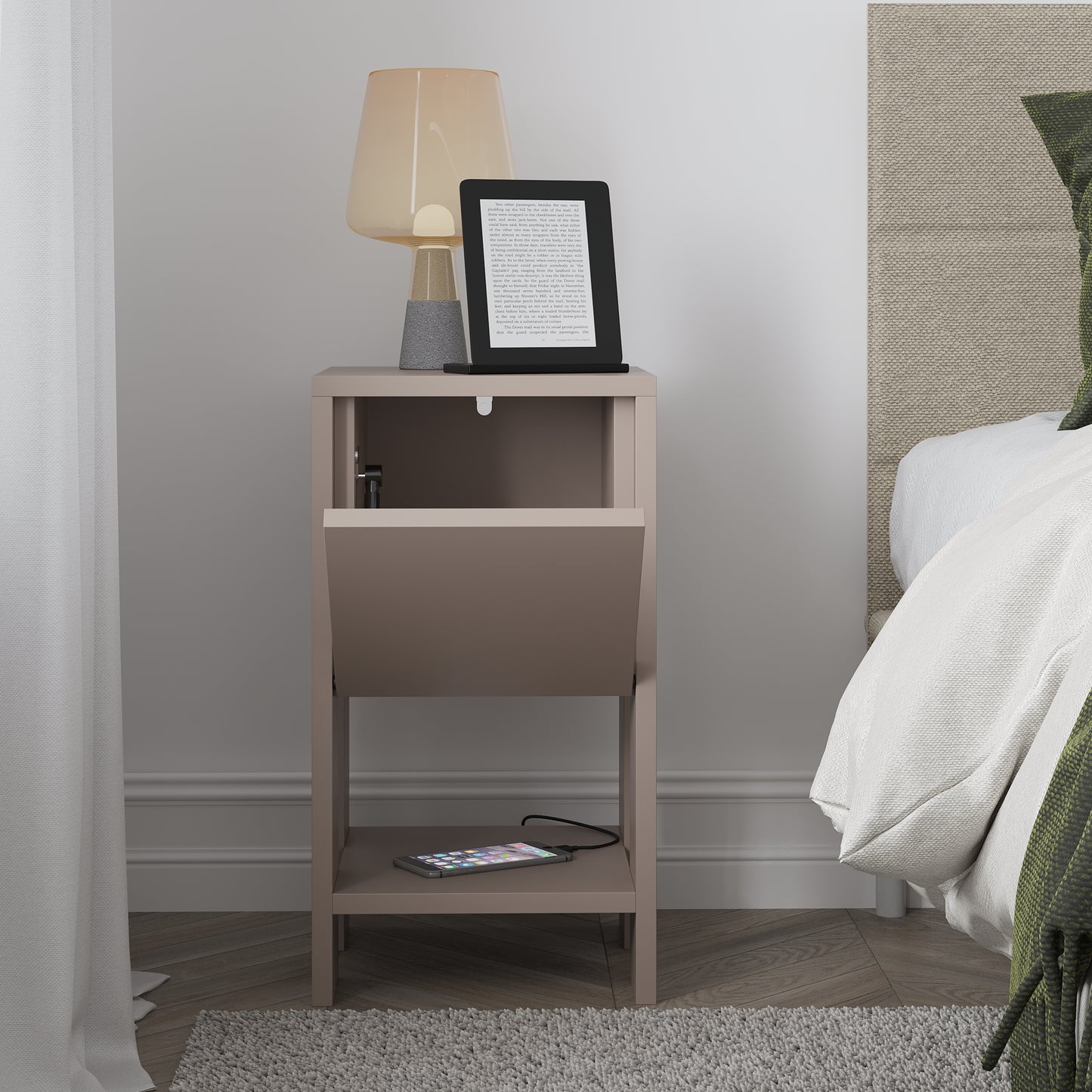 Mourah Ema Nightstand - 2 Years Warranty