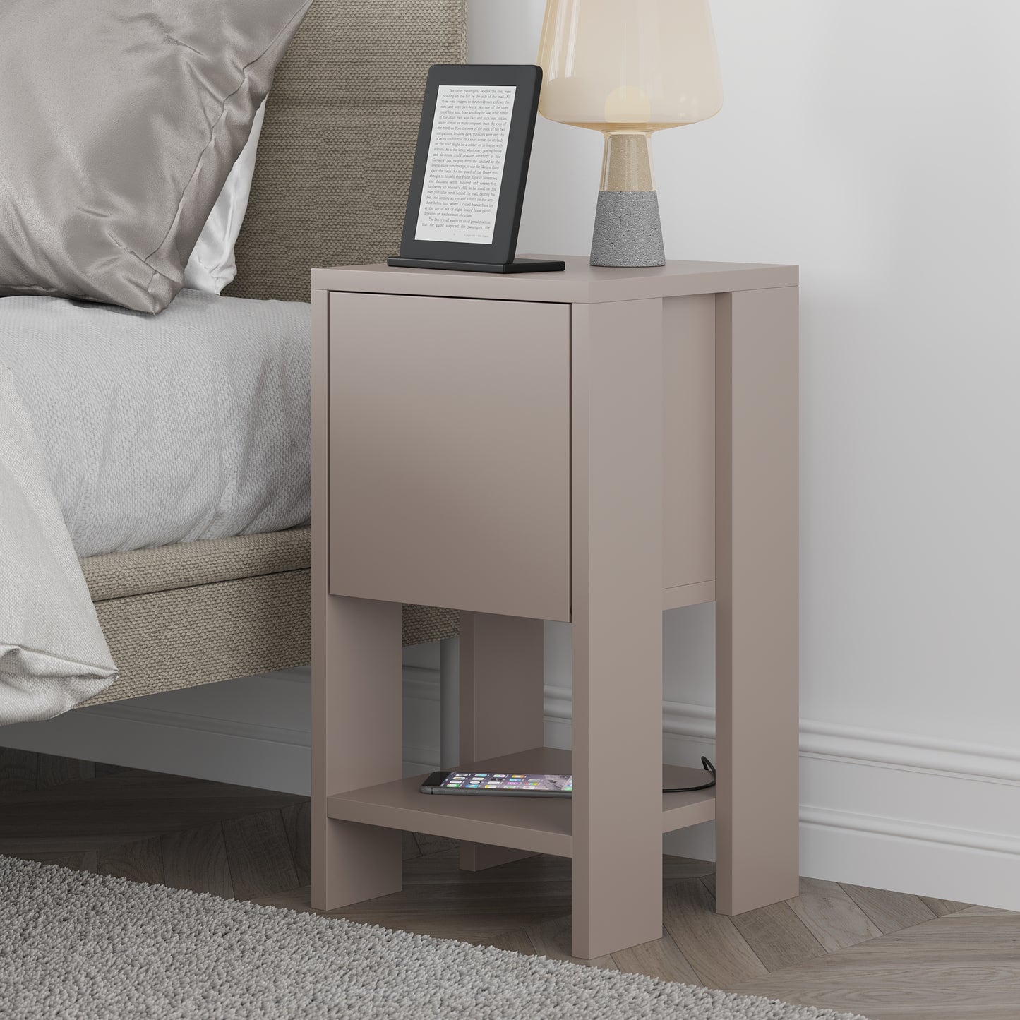 Mourah Ema Nightstand - 2 Years Warranty