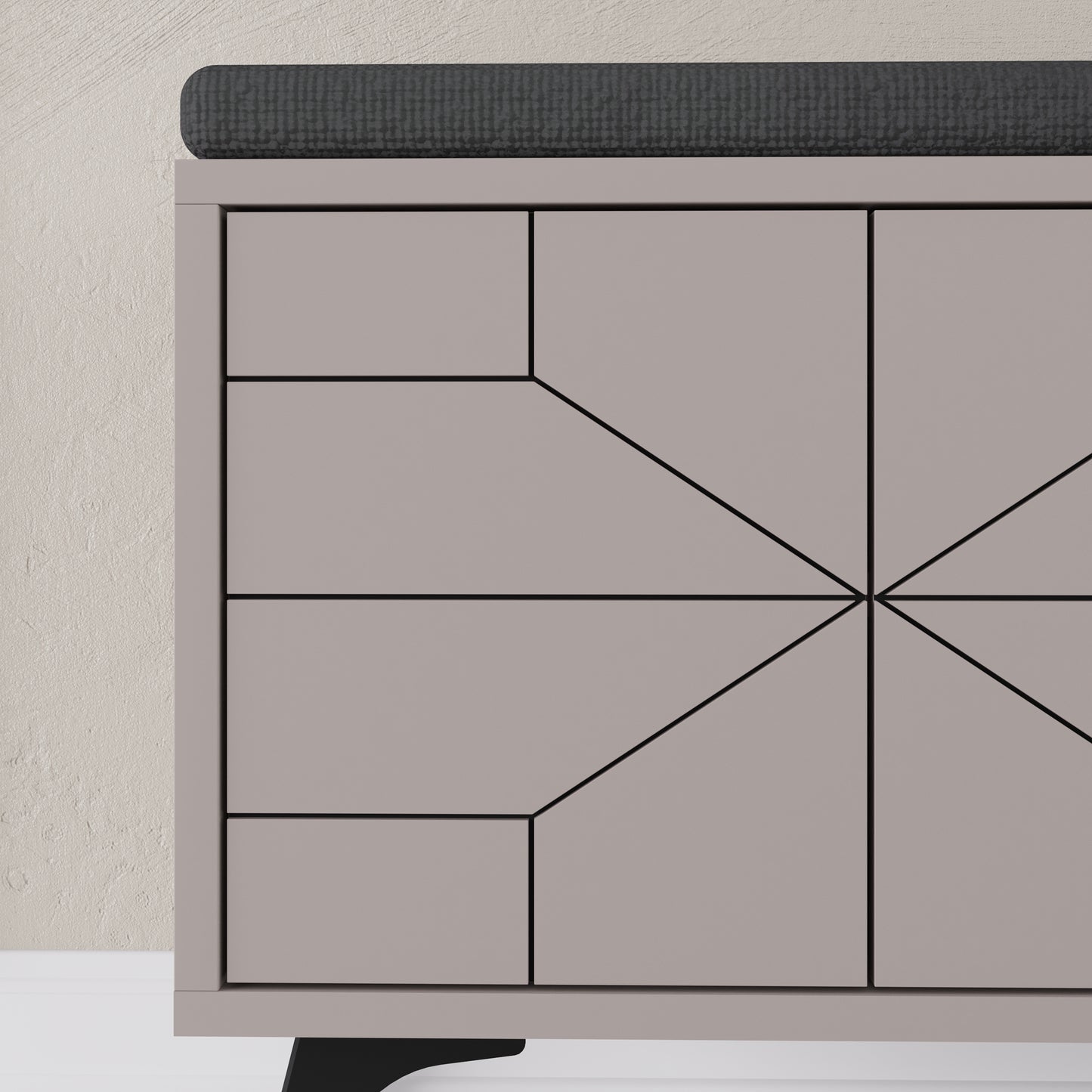 Mourah Dune Bench & Shoe Cabinet - 8 Pairs - 2 Years Warranty