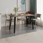 Xana Modern Dining Table with Metal Legs, 6- Seater