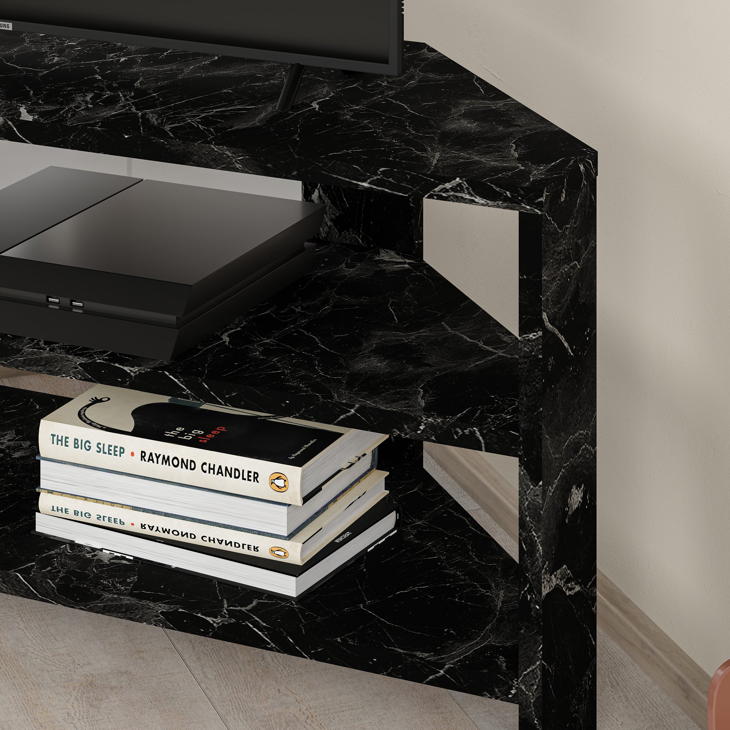 Mourah Thales Tv Stand Up To 43 Inches With Storage - 2 Years Warranty
