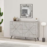 Grey With Gold Effect