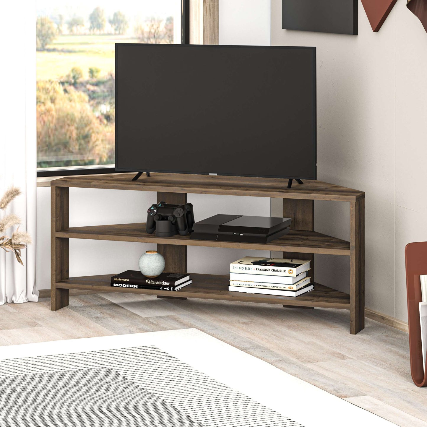 Mourah Thales Tv Stand Up To 43 Inches With Storage - 2 Years Warranty