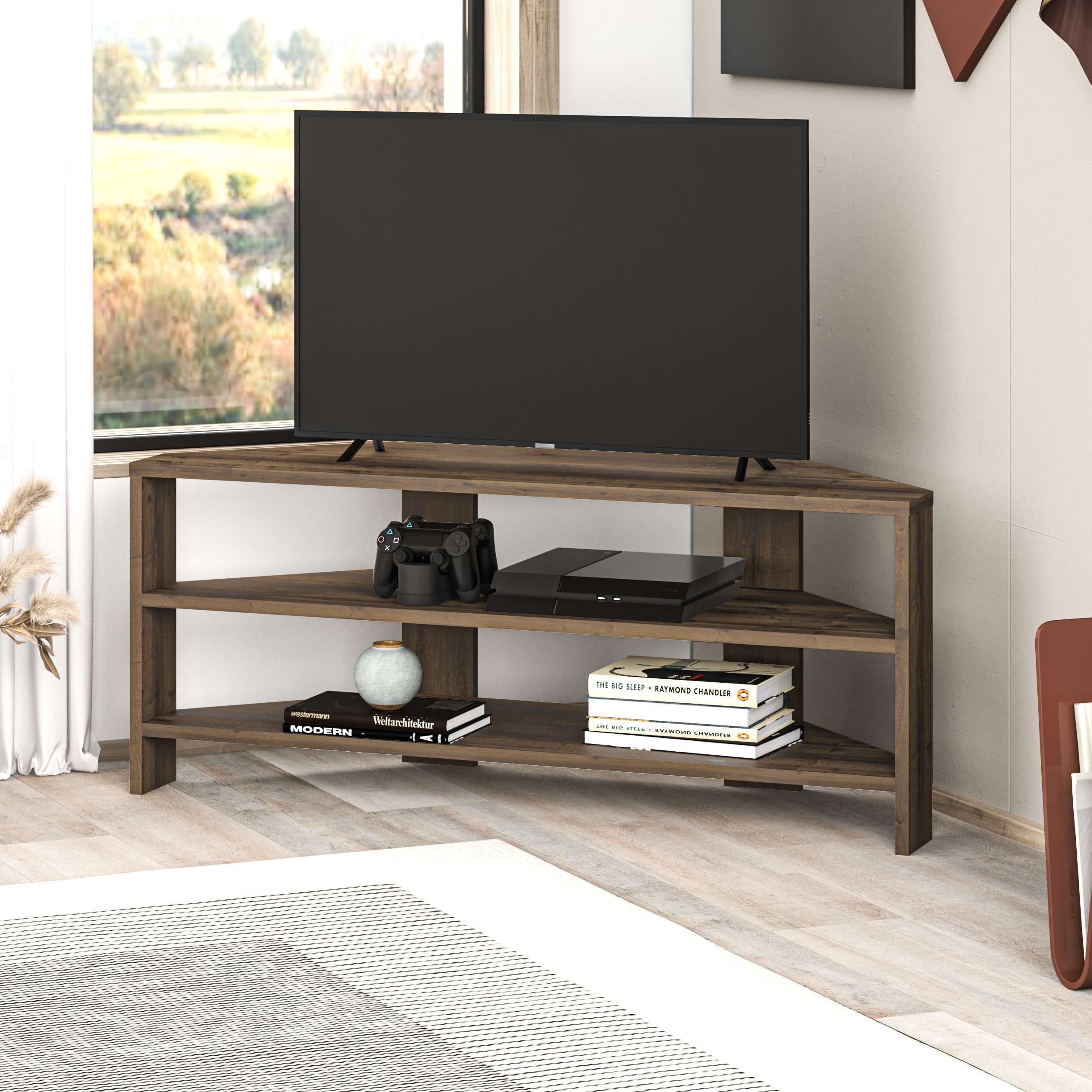 Mourah Thales Tv Stand Up To 43 Inches With Storage - 2 Years Warranty