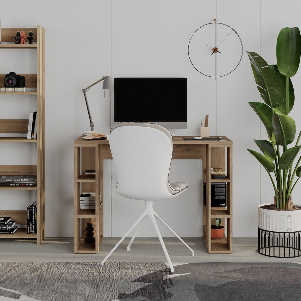 Colmar Modern Working Table With Storage 106 Cm