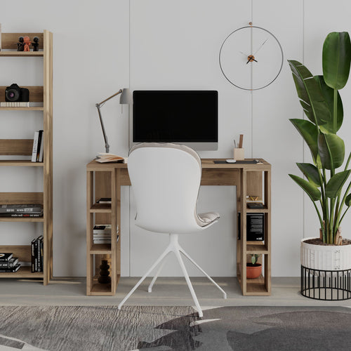 Colmar Modern Working Table With Storage 106 Cm