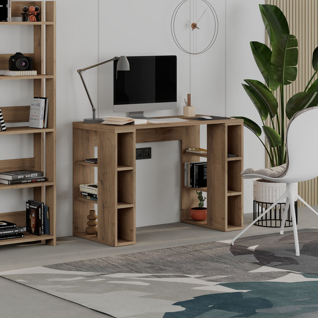 Colmar Modern Working Table With Storage 106 Cm