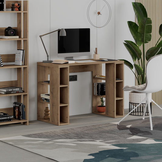 Colmar Modern Working Table With Storage 106 Cm