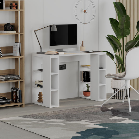 Colmar Modern Working Table With Storage 106 Cm
