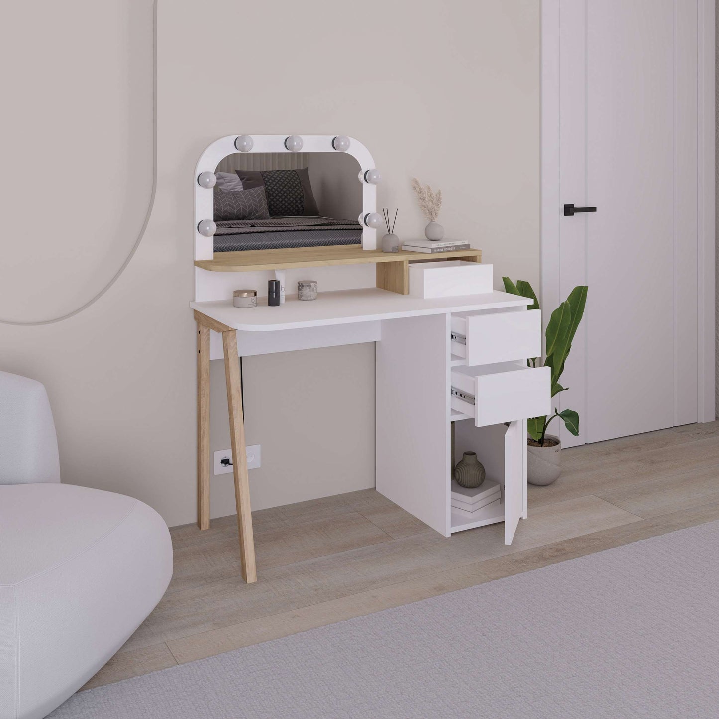 Mourah Avien Dressing Table-2 Years Warranty