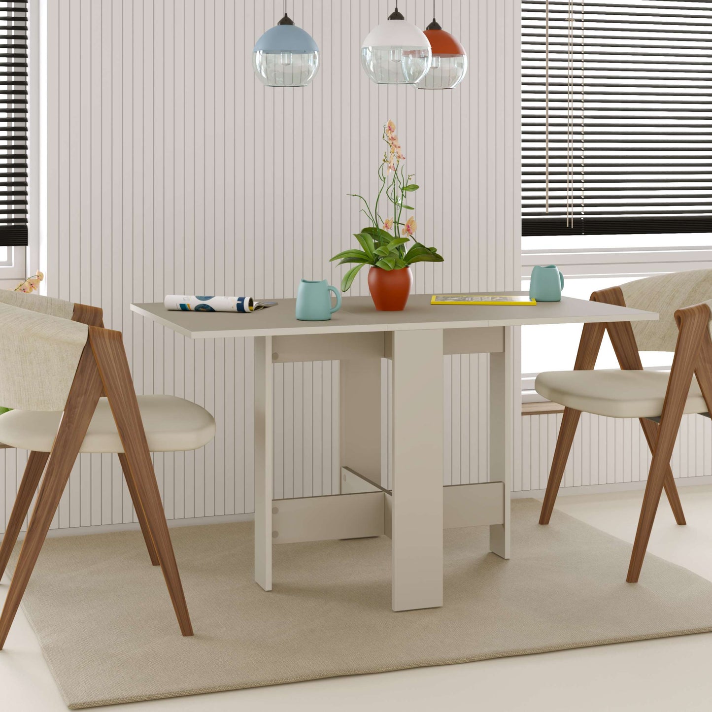 Modern Foldable Dining Table  130cm