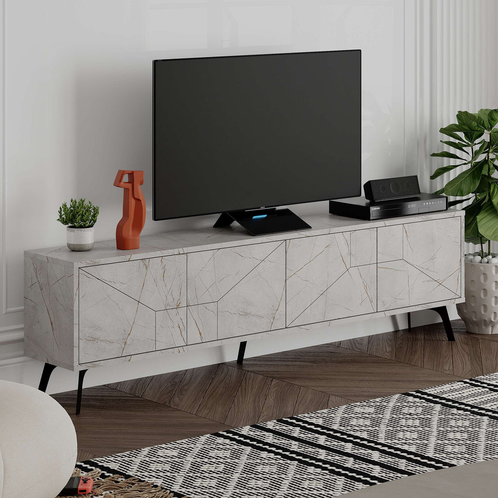 Mourah Dune Tv Stand Up To 70 Inches With Storage - 2 Years Warranty