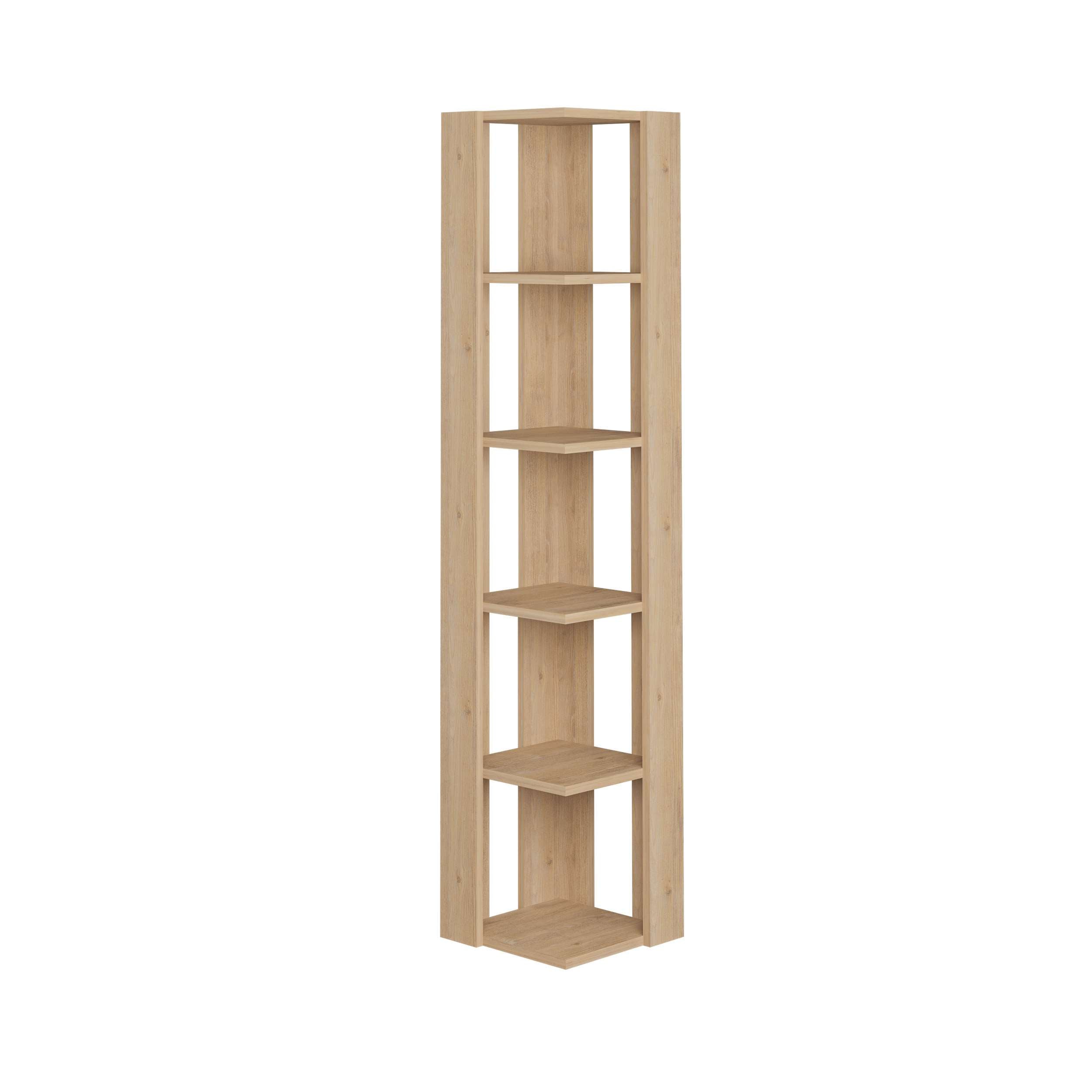 Mourah Nati Corner Bookcase - 2 Years Warranty