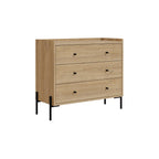 Dresser With 3 Drawers - Oak