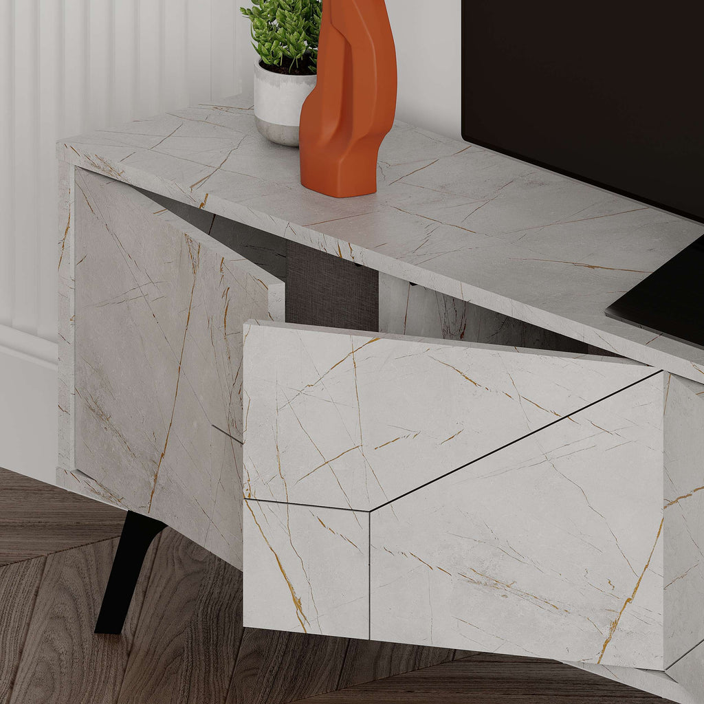 Mourah Dune Tv Stand Up To 70 Inches With Storage - 2 Years Warranty