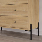 Dresser With 3 Drawers - Oak